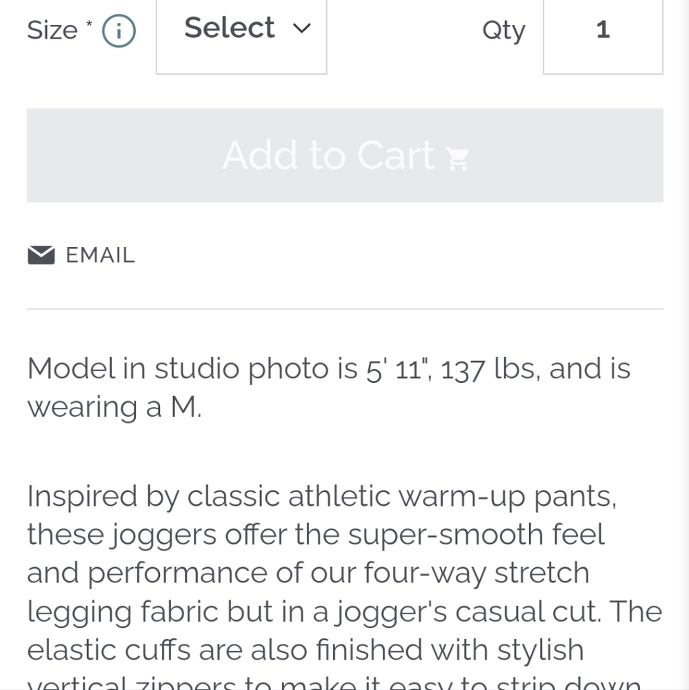 Zyia Navy Peak Zipper Jogger - Picture 4 of 4